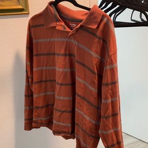 Orange striped long sleeve